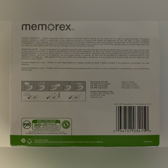 4pk blank Memorex CD - Picture 4 of 5